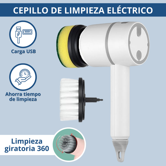 Cepillo Eléctrico Inalámbrico Automático USB para Limpieza